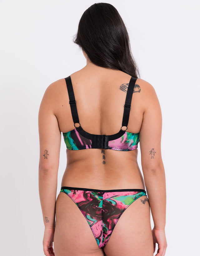 Curvy Kate Reality Check Balcony Bra Print Mix