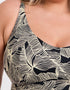 Curvy Kate Ripple Reef Non-Wired Multiway Tankini Top Black Print