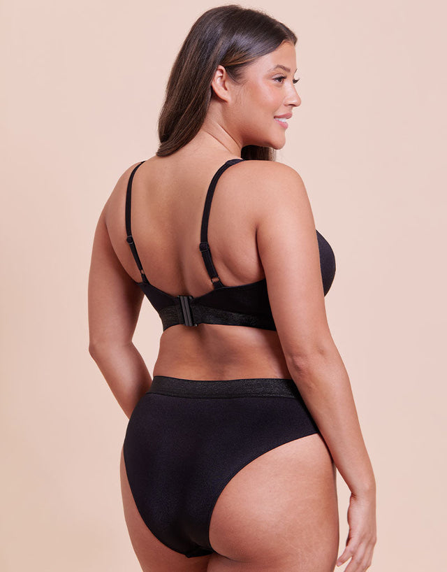 Curvy Kate Siren Seas High Leg Bikini Brief Black