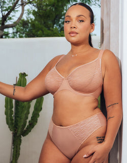 Curvy Kate Smoothie Lace Moulded Balcony Bra Latte