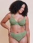 Curvy Kate Smoothie Lace Brazilian Brief Sage Green