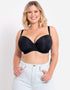 Curvy Kate Smoothie T-Shirt Plunge Black