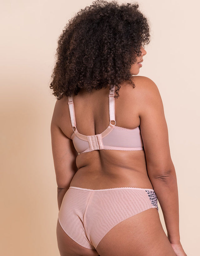 Curvy Kate Spellbound Balcony Bra Blush/Black Print