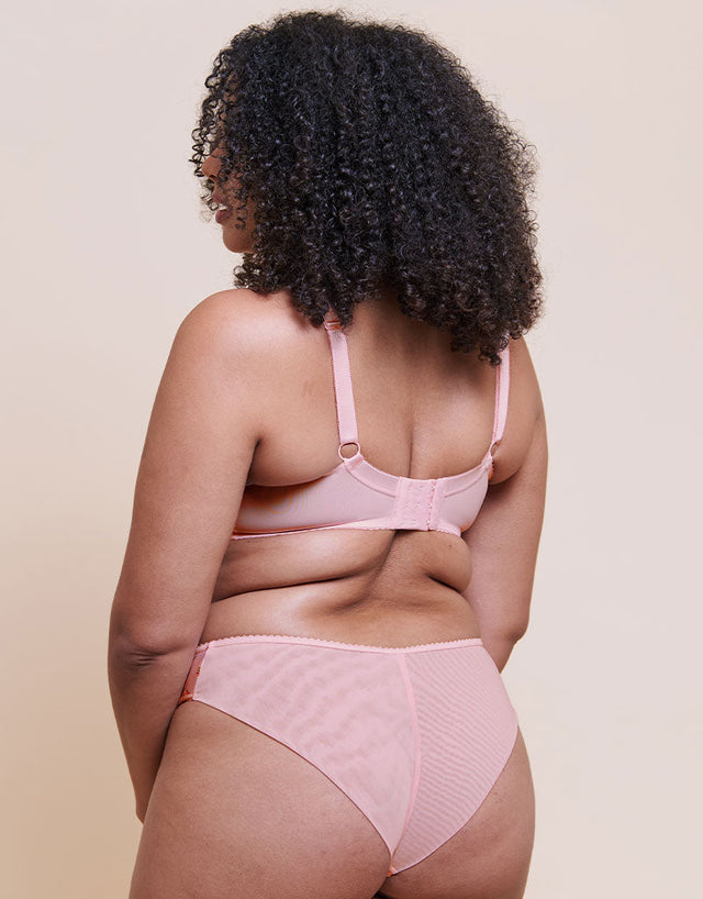 Curvy Kate Spellbound Printed Balcony Bra Blush Floral Print