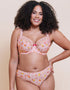 Curvy Kate Spellbound Printed Balcony Bra Blush Floral Print