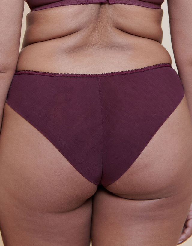 Curvy Kate Spellbound Brazilian Brief Cherry Print