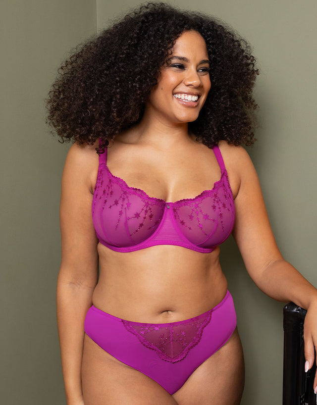 Curvy Kate Stardust Brazilian Vivid Violet