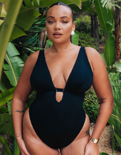 Curvy Kate Sunset Palm Reversible Non-Wired Multiway Swimsuit Palm Print