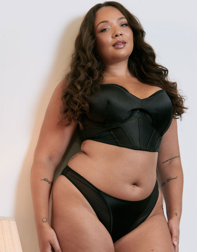 Curvy Kate Unapologetic Brazilian Brief Black
