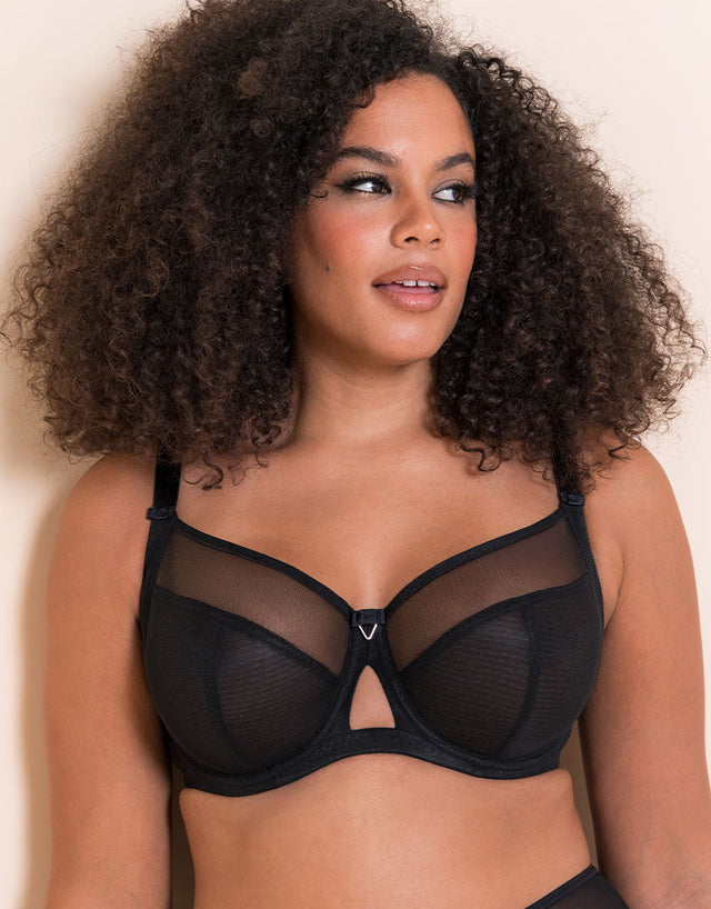 Curvy Kate Victory Side Support Balcony Bra Black