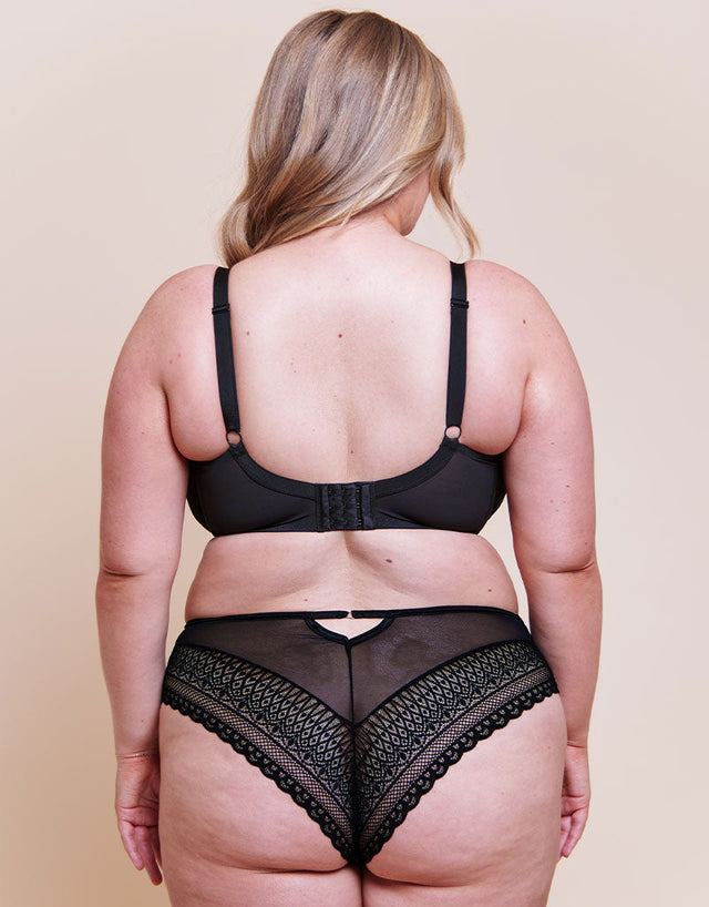 Curvy Kate Victory Nouveau Side Support Balcony Bra Black