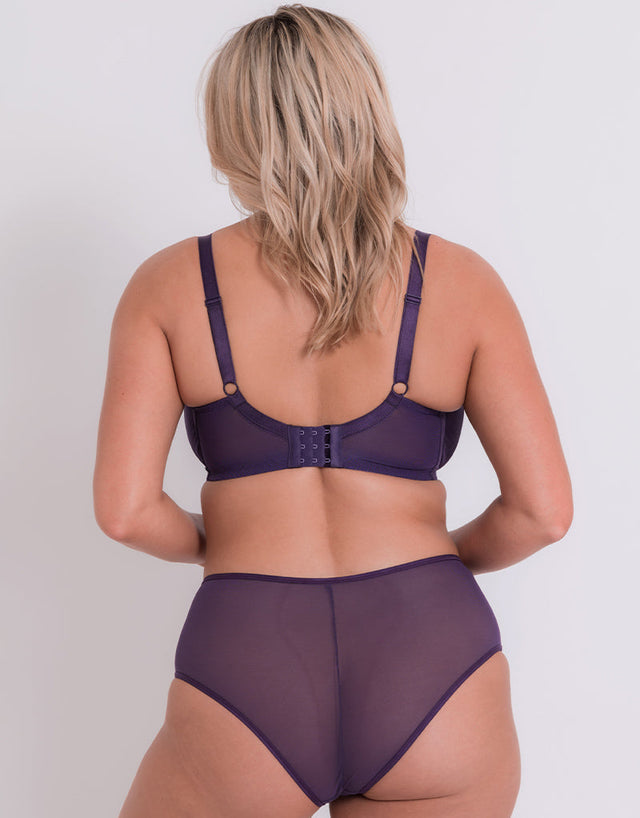 Curvy Kate Victory Side Support Balcony Bra Deep Purple