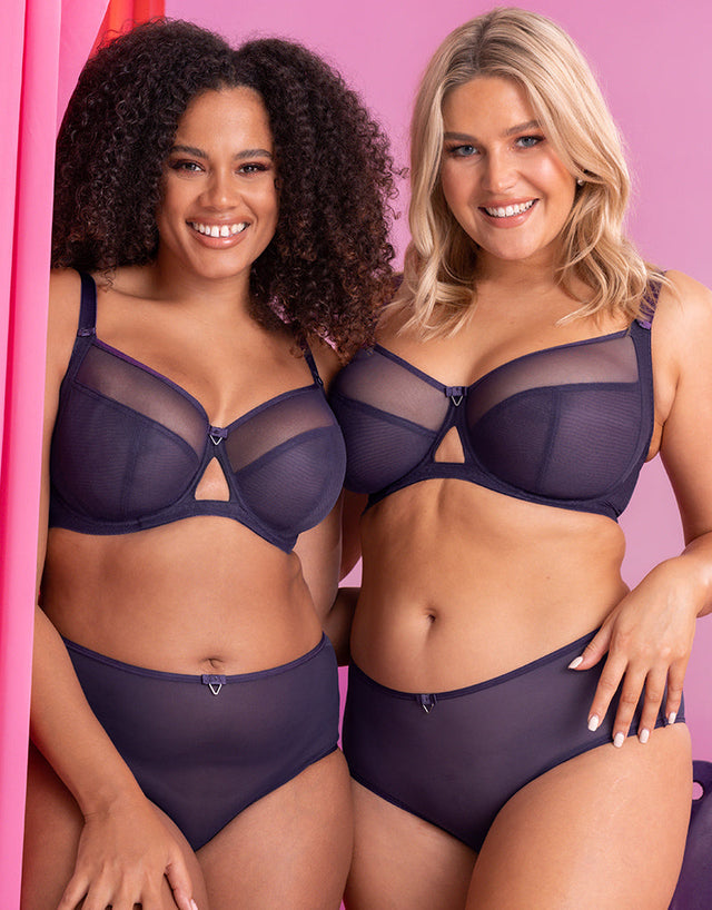 Curvy Kate Victory Side Support Balcony Bra Deep Purple