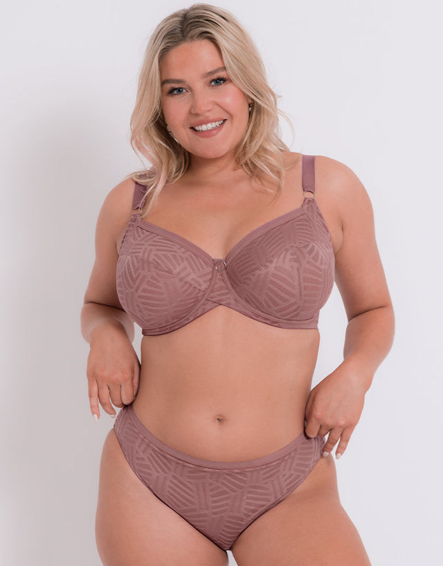 Curvy Kate WonderFull Vibe High Leg Brief Dusty Rose