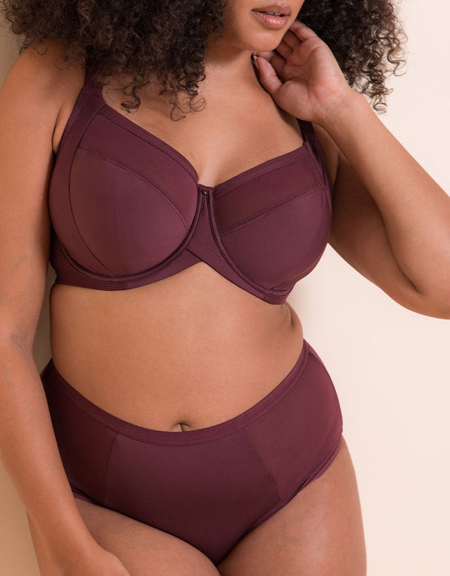 Curvy Kate WonderFully Full Cup Side Support Bra Auburn