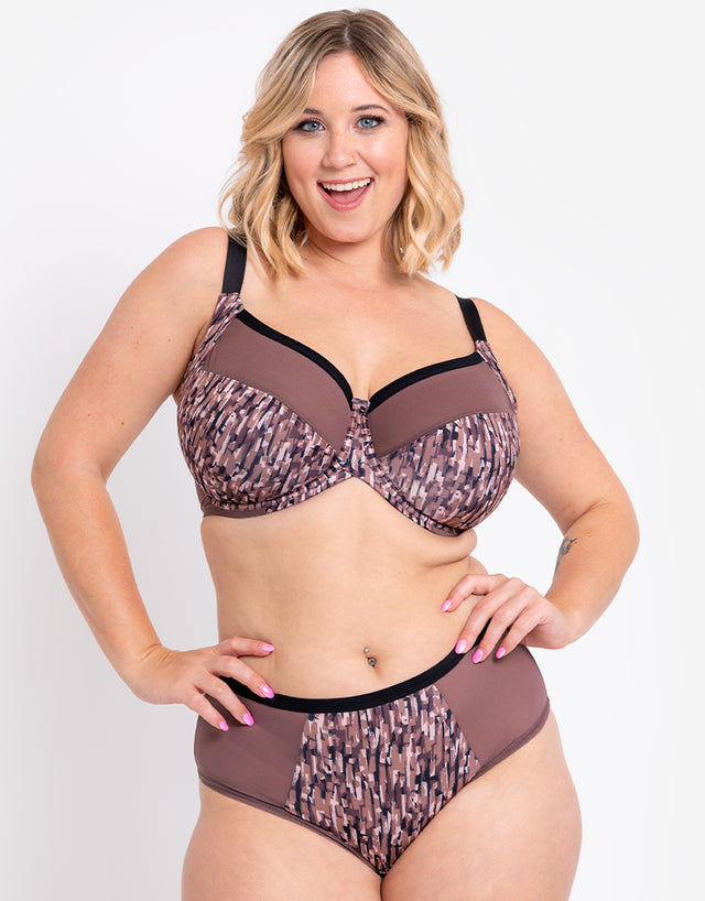 Curvy Kate WonderFully Short Cocoa Print