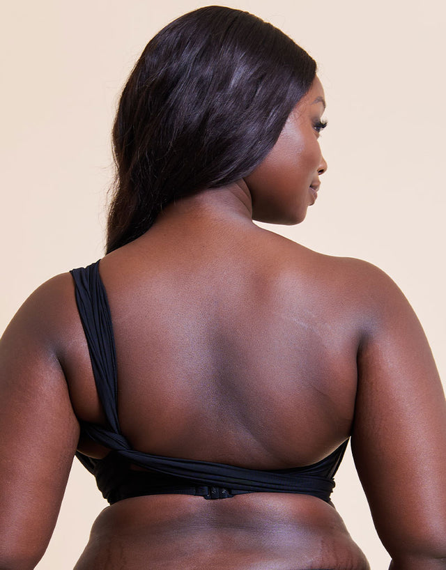 Curvy Kate Wrapsody Bandeau Strapless Multiway Bikini Black
