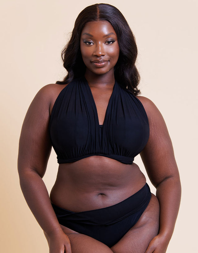 Curvy Kate Wrapsody Classic Bikini Brief Black