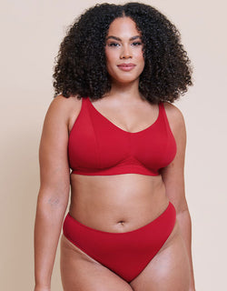 Curvy Kate Zen Non-Wired Bralette Red