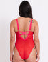 Curvy Kate Elementary Plunge Bodysuit Red/Pink