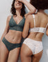 Dorina Lana Bralette 2 Pack Green/Ivory