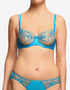 Dita Von Teese Julie's Roses Balconette Bra Butterfly Blue