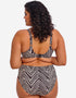 Elomi Fiji Falls Mid Rise Bikini Brief Black Stripe