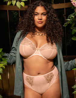 Elomi Namrah Bandless Plunge Bra Pale Blush Pink