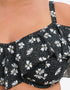 Elomi Plain Sailing Bardot Bikini Top Black Daisy