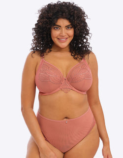 Elomi Priya Plunge Bra Rose Gold Pink