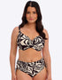 Fantasie Aruba Nights Full Cup Bikini Top Black & Cream Print
