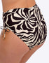 Fantasie Aruba Nights High Waist Bikini Brief Black & Cream Print