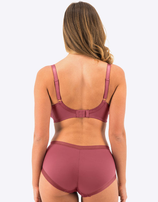 Fantasie Fusion Lace Padded Plunge Bra Rosewood