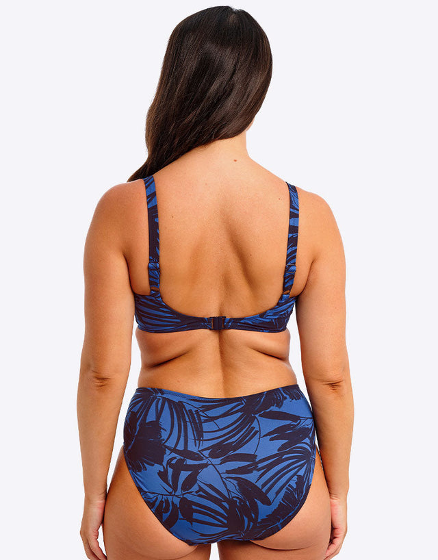 Fantasie Malabar Coast High Waist Bikini Brief Midnight Blue Print