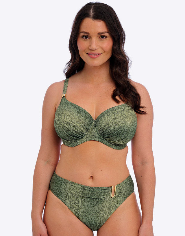Fantasie Maya Bay Mid Rise Bikini Brief Peridot Green