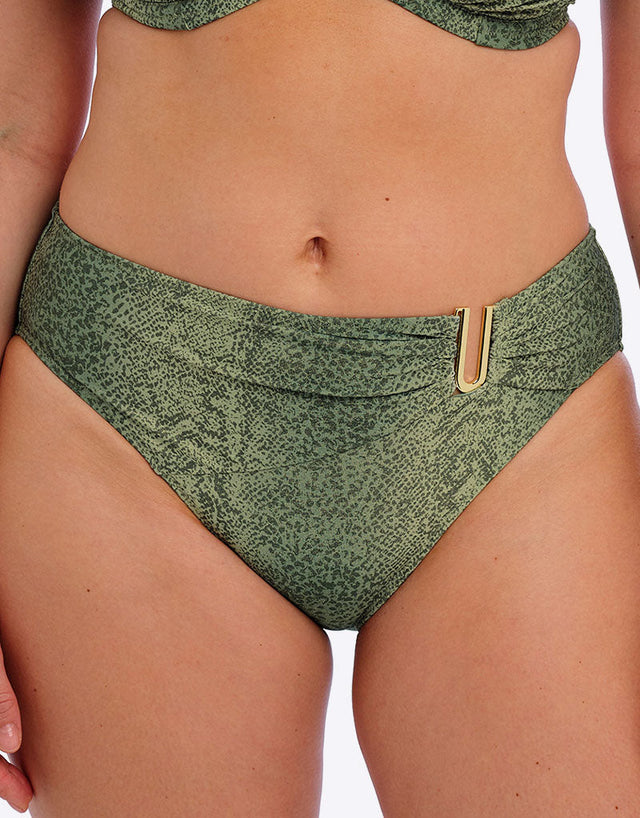 Fantasie Maya Bay Mid Rise Bikini Brief Peridot Green