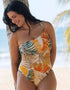 Fantasie Maya Bay Asymmetrical Swimsuit Warm Sunset Print
