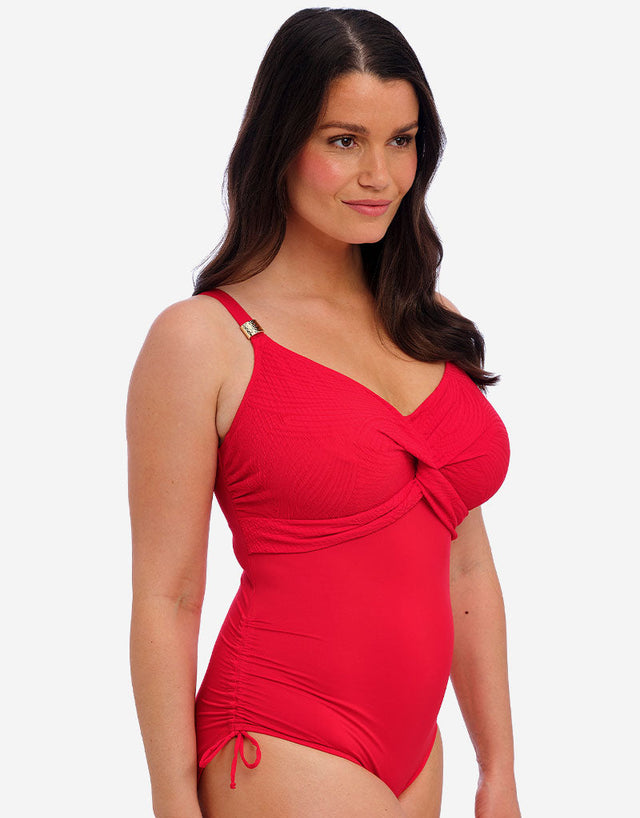 Fantasie Ottawa Twist Front Swimsuit Radiant Red
