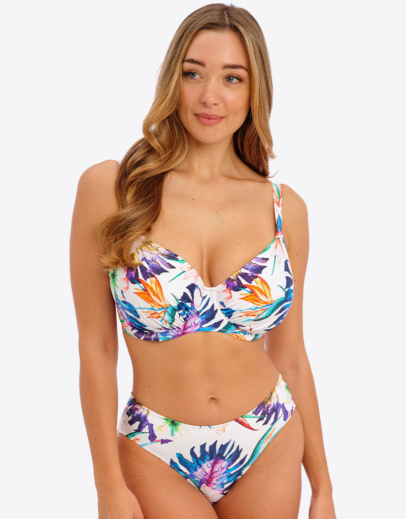 Fantasie Paradiso Gather Full Cup Bikini Top Womens Multi 32FF