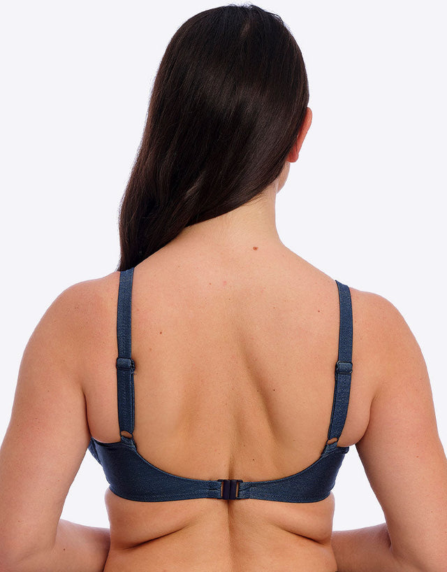 Fantasie Paros Coast Full Cup Bikini Top Midnight Sparkle Blue