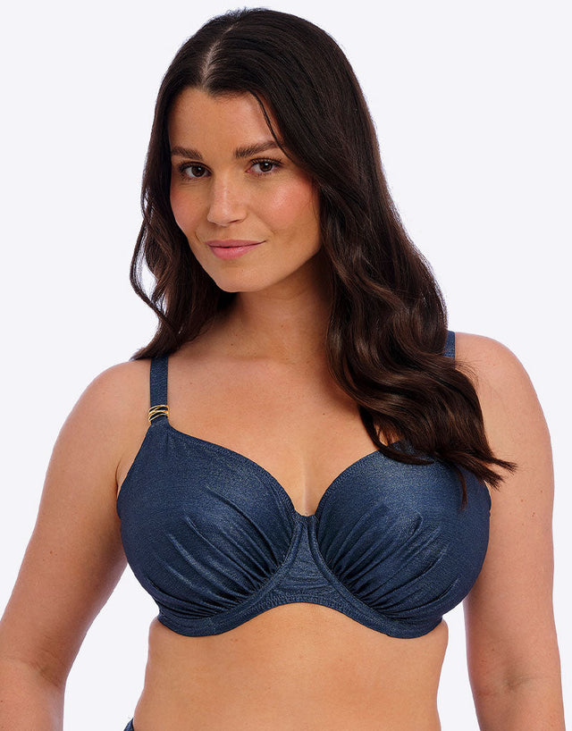 Fantasie Paros Coast Full Cup Bikini Top Midnight Sparkle Blue
