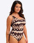Fantasie Sabana V-Neck Swimsuit Copper Tint Brown