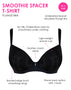 Curvy Kate Smoothie Spacer Moulded T-Shirt Plunge Bra Black