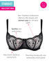 Curvy Kate Stardust Balcony Bra Black Sparkle