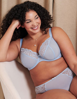 Flirtelle Chloe Plunge Bra Powder Blue