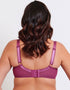 Flirtelle Elise Balcony Bra Berry Purple