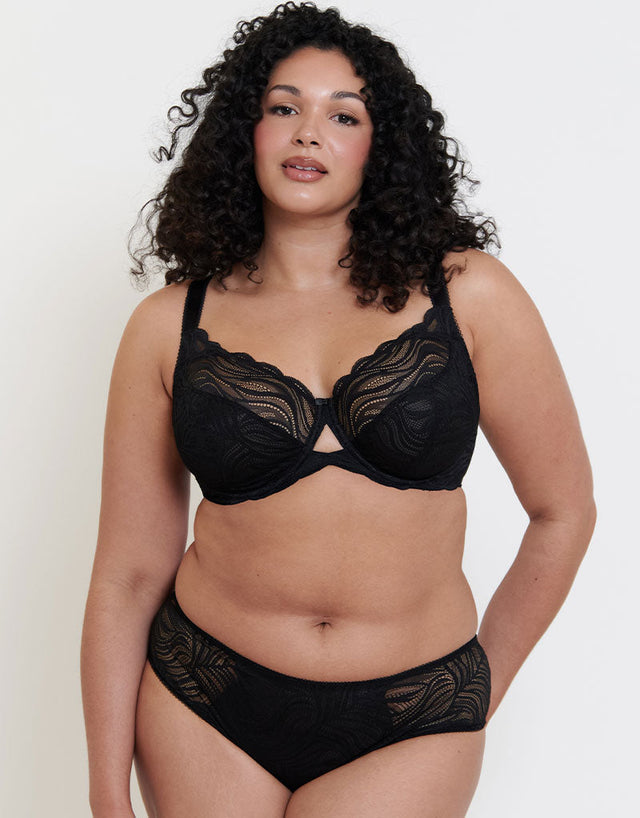 Flirtelle Elise Balcony Bra Black