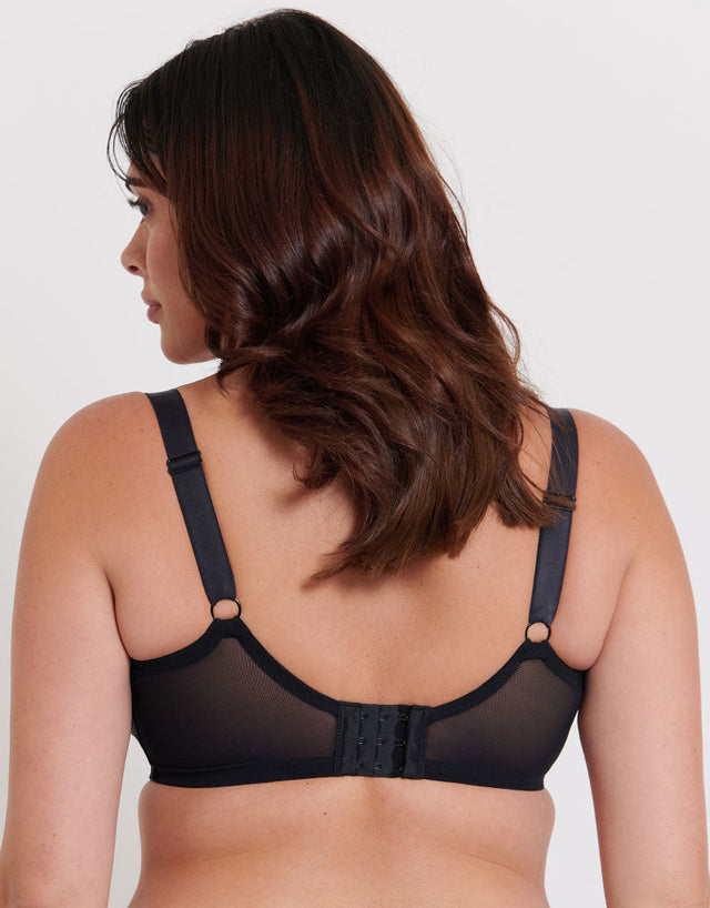 Flirtelle Emilie Deco Full Cup Side Support Bra Black