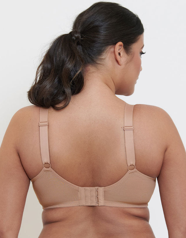 Flirtelle Emilie Deco Full Cup Side Support Bra Cafe Au Lait