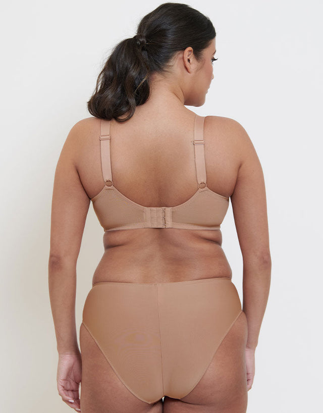 Flirtelle Emilie Deco Full Cup Side Support Bra Cafe Au Lait
